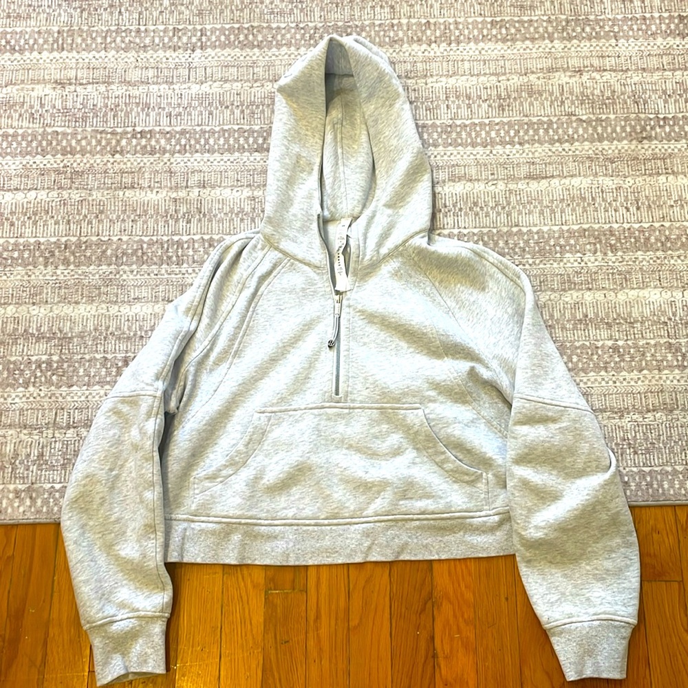 Lululemon scuba zip - grey m/l